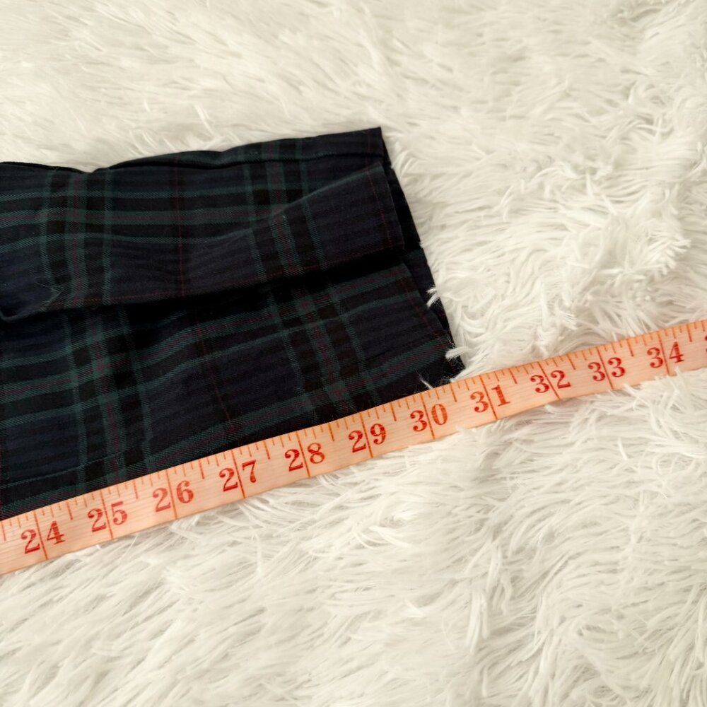 Women J Jill Premium Bi-Stretch Plaid Straight Leg Pants Blue and Green Size 6 - Picture 5 of 11